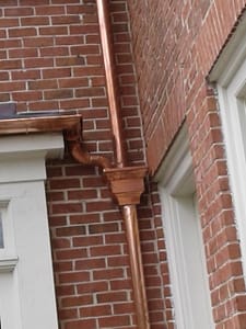 Copper Rain Gutter Repair