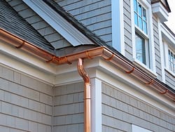 faux copper gutter