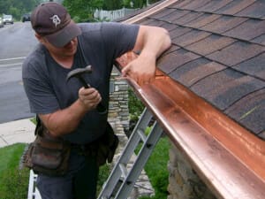 copper gutters